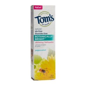 Tom's Of Maine Botanically Bright Whitening Toothpaste Peppermint